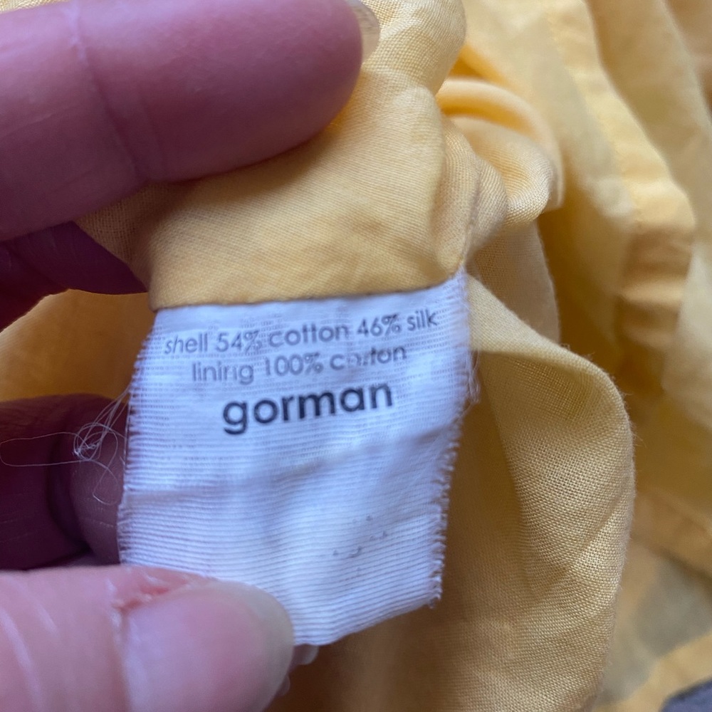 ⛔️Gorman Yellow Strappy Silk Blend Dress AU8 - Picture 4 of 8